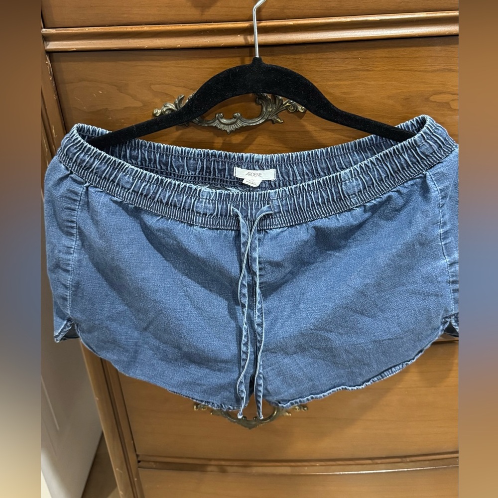 Aerie Blue Athletic Shorts with Elastic Waistband